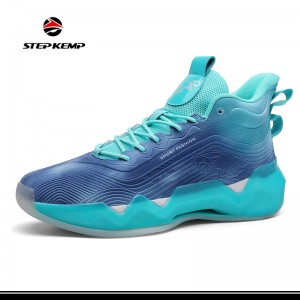 Модни спортни мъжки баскетболни обувки с нов дизайн, предпазващи глезена