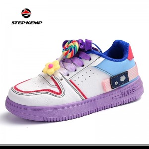 Girls Lovely Flower Lollipop Aċċessorji Sports Skate Shoes