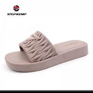 Женские сандалии для душа, тапочки для ванной комнаты, нескользящая пляжная обувь для улицы
