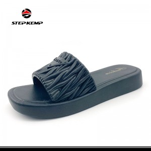 Women′s Shower Sandals Bathroom Slippers Non-Slip Outdoor Beach Shoes