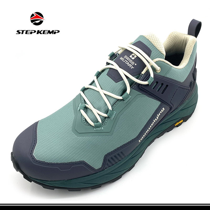 Sport Stylish Hiking Sneaker with Breathable Mesh and Genuine Leather