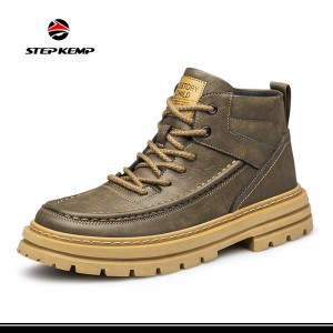 Men Women Winter Casual Martin Boots British Shoes Lace up Retro Boots