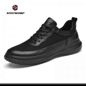 Men's Casual Shoes Leather Dress Sneakers Business Casual Shoes