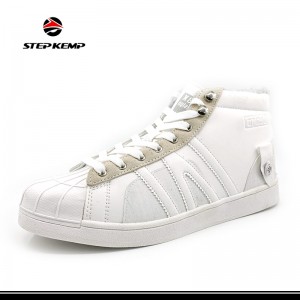 Men Anti-Slip Winter Outdoor Warm Comfort Camping Backpacking White Shoes