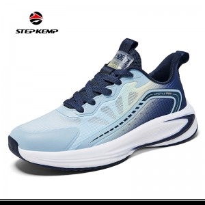 Mens Running Slip-on Walking Lightweight Breathable Soft Sole Sneakers