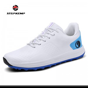 Vodoodporni usnjeni čevlji za golf moški, ženske z gumijastim podplatom iz mikrovlaken
