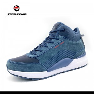 Men′s Go Walking Outdoor-Athletic Slip-on Trail Hiking Shoes with Warm Lining تەنھەرىكەت ئايىغى