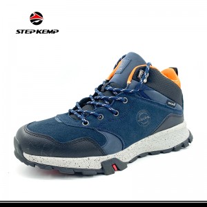 Men′s Waterproof Hiking Comfortable Leather Lightweight Anti Slip Winter Outdoor Shoes