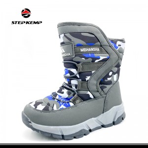 Kids Waterproof Winter Nonslip Outdoor Plush Snow Boots