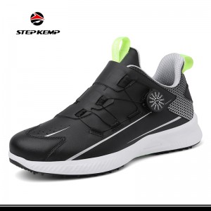 Men Rotation Waterproof Spikesless Outsole Golf Shoes