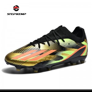 Фудбалски фудбалски обувки за тренирање на унисекс гумени гумени шила со низок врв