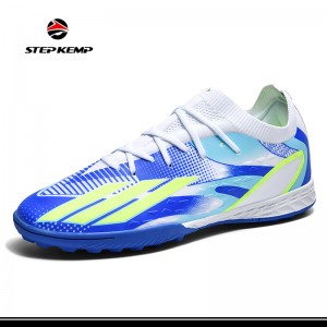Unisex Low Top Spike Rubber Breathable Football Shoes Training Shoes