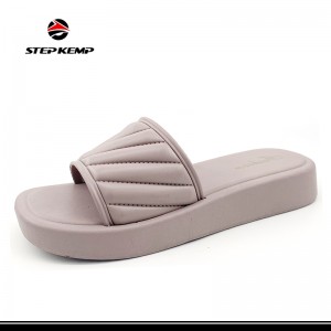 Happy Slides PVC prilagođeni logotip Ženska obuća Papuče za hodanje