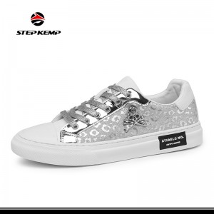 Men Fashion Sequin Flat Skateboarding Shoes Latest Leather Casual Brand Replicas Shoes