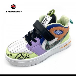 New Style Children Sport Sneaker MID Cut Skateshoes Basic Daily Shoes