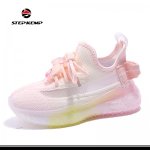 New Arrived Children Sneaker Boost Soft Sole Causal Lace up Shoes