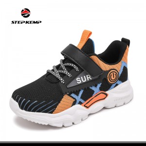 Nové módní dětské síťované Flyknit Pohodlné prodyšné sportovní boty