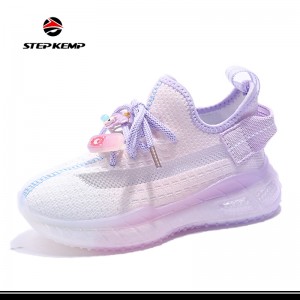 Izingane Ezisanda Kufika I-Sneaker Boost Soft Sole Causal Lace up Shoes