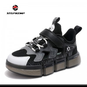 Breathable Single Mesh Casual Kids Sneakers Factory School Izingane Summer Sport Shoes
