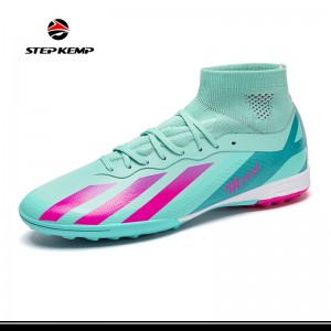 ฟุตบอล Cleats สำหรับบุรุษสตรีสนามหญ้ารองเท้าฟุตบอลในร่มฟุตบอล Cleats ข้อเท้าสูง TF FG รองเท้าฟุตบอลกว้างการฝึกอบรมรองเท้าผ้าใบ