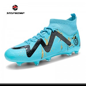 Men’s Soccer Cleats Football Sneaker Professional Training Athletic Big Boy’s Boots Turf for Outdoor