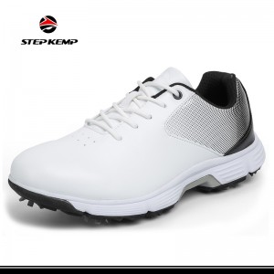 Nový dizajn Custom Men Women Nepremokavé golfové topánky Guma PU Spikes