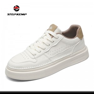 Fashionable White Sneakers Ins Style Casual Walking Style Shoes for Men