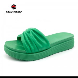 Fairy Style Հարմարավետ փափուկ հարթ ներքեւ Նոր պատահական լողափի սանդալներ հողաթափ կոշիկներ