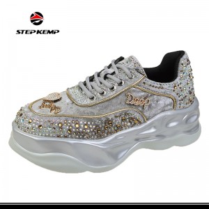 Wanita Platform Chunky Sneakers Fashion Dad Sneakers Casual Walking Shoes