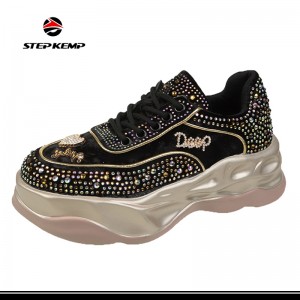 Women′s Platform Chunky Sneakers Fashion Dad Sneakers Casual Walking Shoes