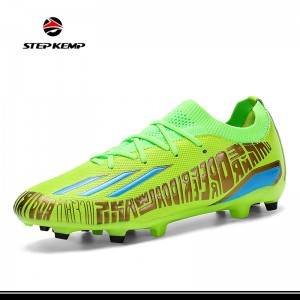 Unisex Kids Soccer Cleats Outdoor Turf Lightweight Soft Ground Athletic Football Shoes
