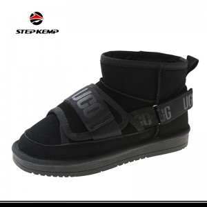 Pambabaeng Winter Snow Boots Warm Slip On Lightweight Outdoor Athletic Booties