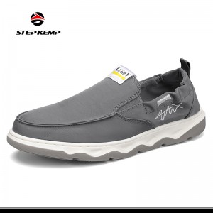Low Top Slip on Fashion Men Athletic Walking Casual Canvas Loafer Shoes