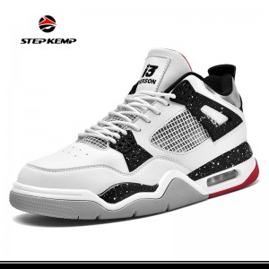 Casual Fashion Sneakers MID-Cut Stretch Breathable Men Sport Basketball Shoes