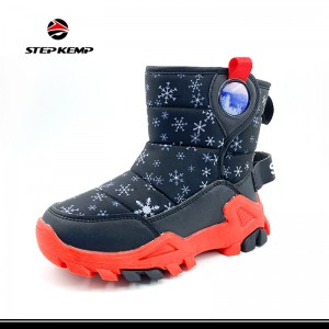 Kids Winter Rain Shoes Insulated Warm Waterproof Mud Snow Boots