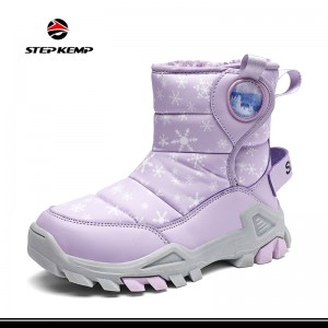 Kids Winter Rain Shoes Insulated Warm Waterproof Mud Snow Boots