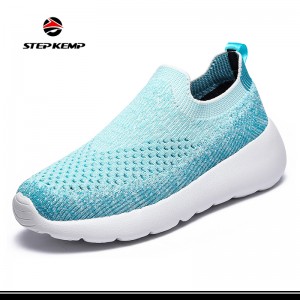 Slip on Sneakers Women Walking Shoes with Arch Support Memory Foam