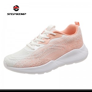 Women Flyknit Breathable Athletic Sneakers Non Slip Tennis Shoes