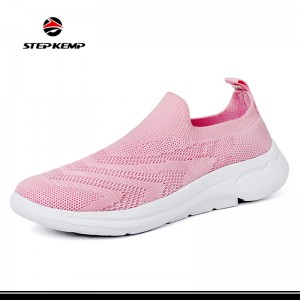 Nisa Onorevoli Komdu Ħfief respirabbli Flyknit Sneaker Shoes