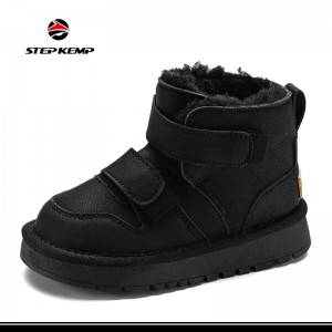Kids Winter High Top Non-Slipcold Weather Faux Fur Lined Warm Snow Boots