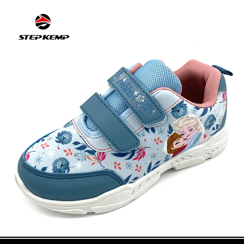 Little Girl Disney Sneakers Cartoon Princess Pattern Running Shoes