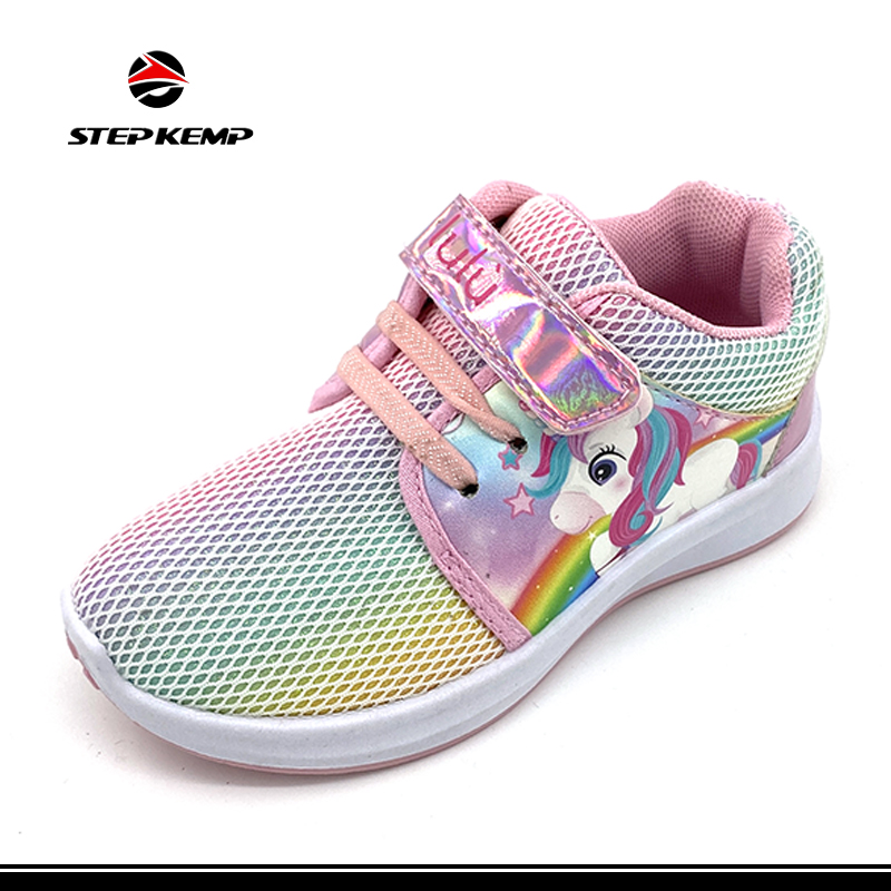 Girl Breathable Mesh Sneakers Toddler Infant Sneakers Non-Slip Running Shoes