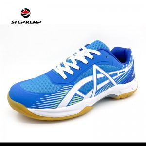 Zapatos de tenis de bádminton con parte superior de malla para cancha interior, zapatos de voleibol de raqueta y Squash