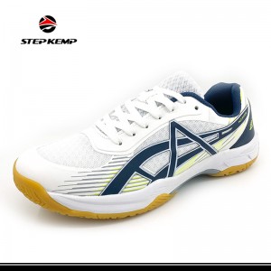 Malha superior tênis de badminton quadra interior sapatos raquetebol squash voleibol sapatos