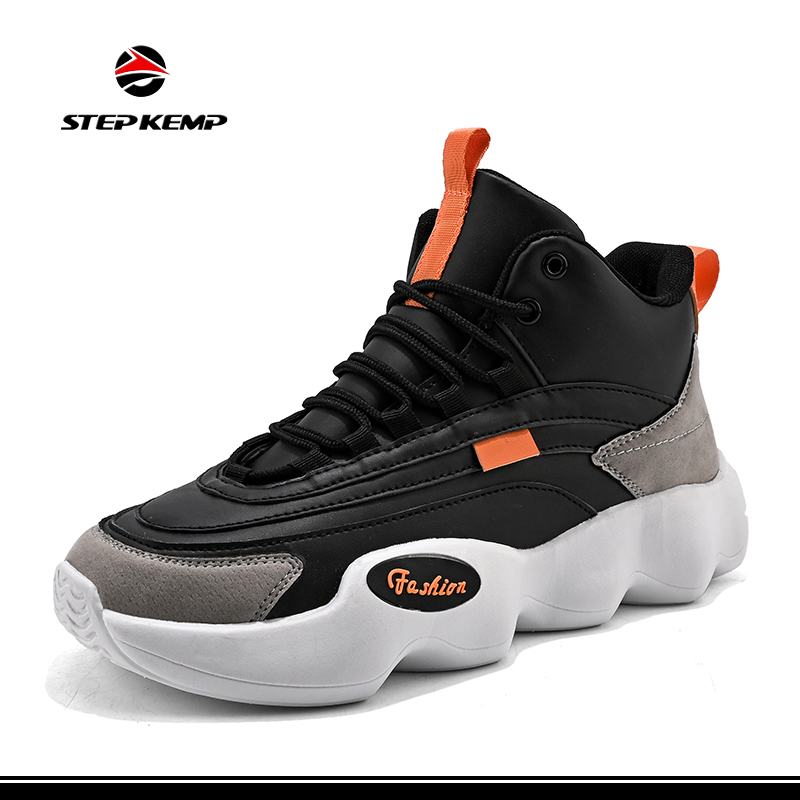 Mens High Fashion Breathable Sneakers Soft Outsole Casual Basketball Shoes