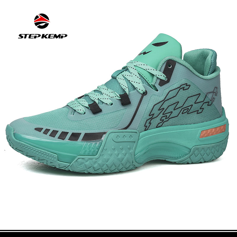 Men′s Basketball Shoes No-Slip Breathable Outdoor Shoes Fashion Air-Cushioned Shoes