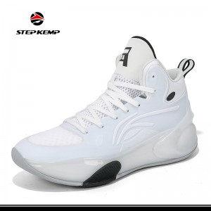 Unisex High Top Sneakers breathable Outdoor Cushioning Athletic Basketball Schong