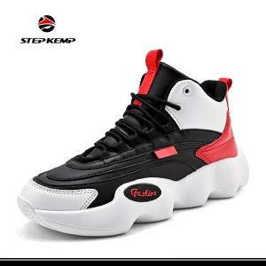 Mens High Fashion Breathable Sneakers Soft Outsole Casual Basketball Shoes