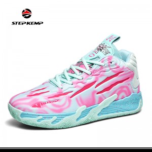 Froulju Men Basketball Fashion Running Sneakers Colorful Painting Sport Shoes
