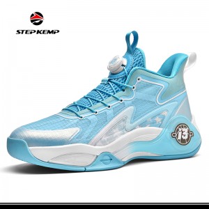Fashion Sneaker Men Running Sport Shoes Jacquard Basketball Shoes